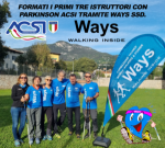 Formati i primi tre istruttori con parkinson acsi tramite la societa’ sportiva ways